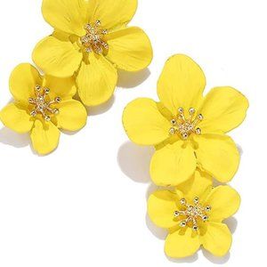 🌸 Double Flower Summer Earrings 🌸